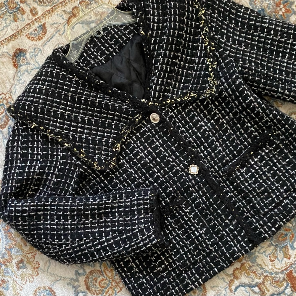 Japanese Tweed Jacket S Down Lined